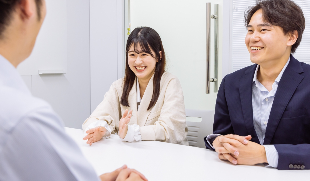 インタビュー中の様子