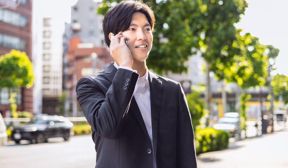 インタビュー中の様子